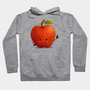 Cute smiling apple Hoodie